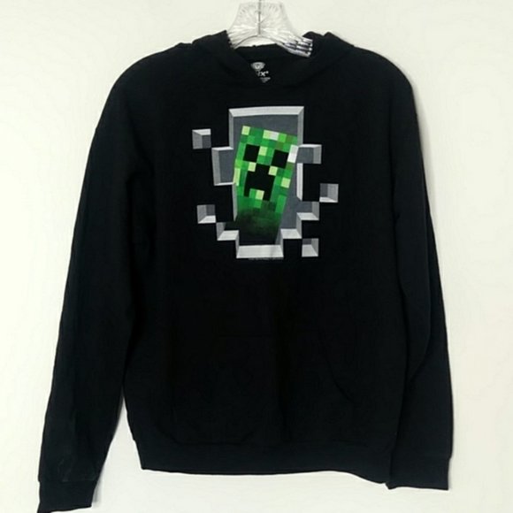 2/$24 JINX Minecraft Creeper Hoodie - Picture 5 of 9